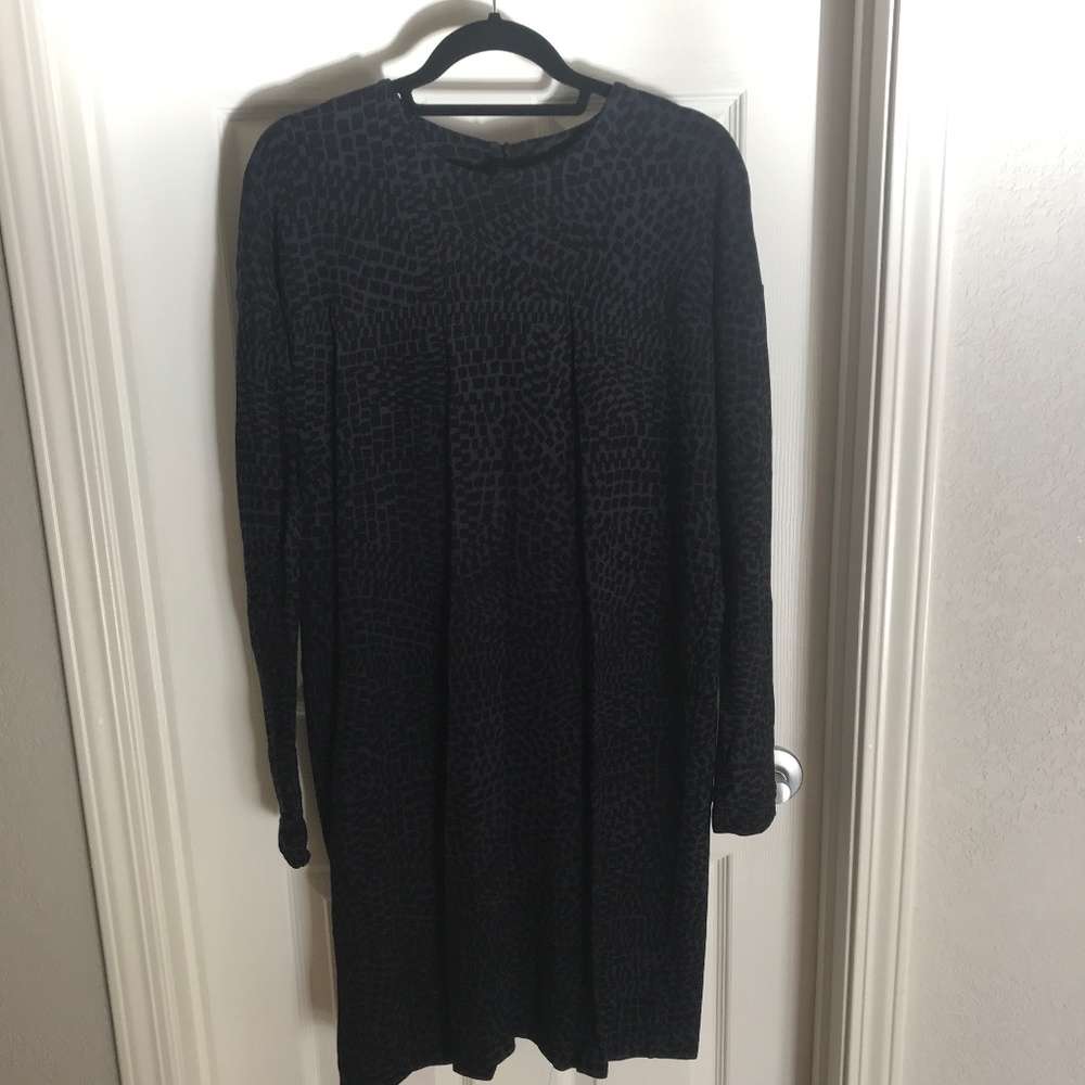 Marimekko Black and Blue Patterned Dress